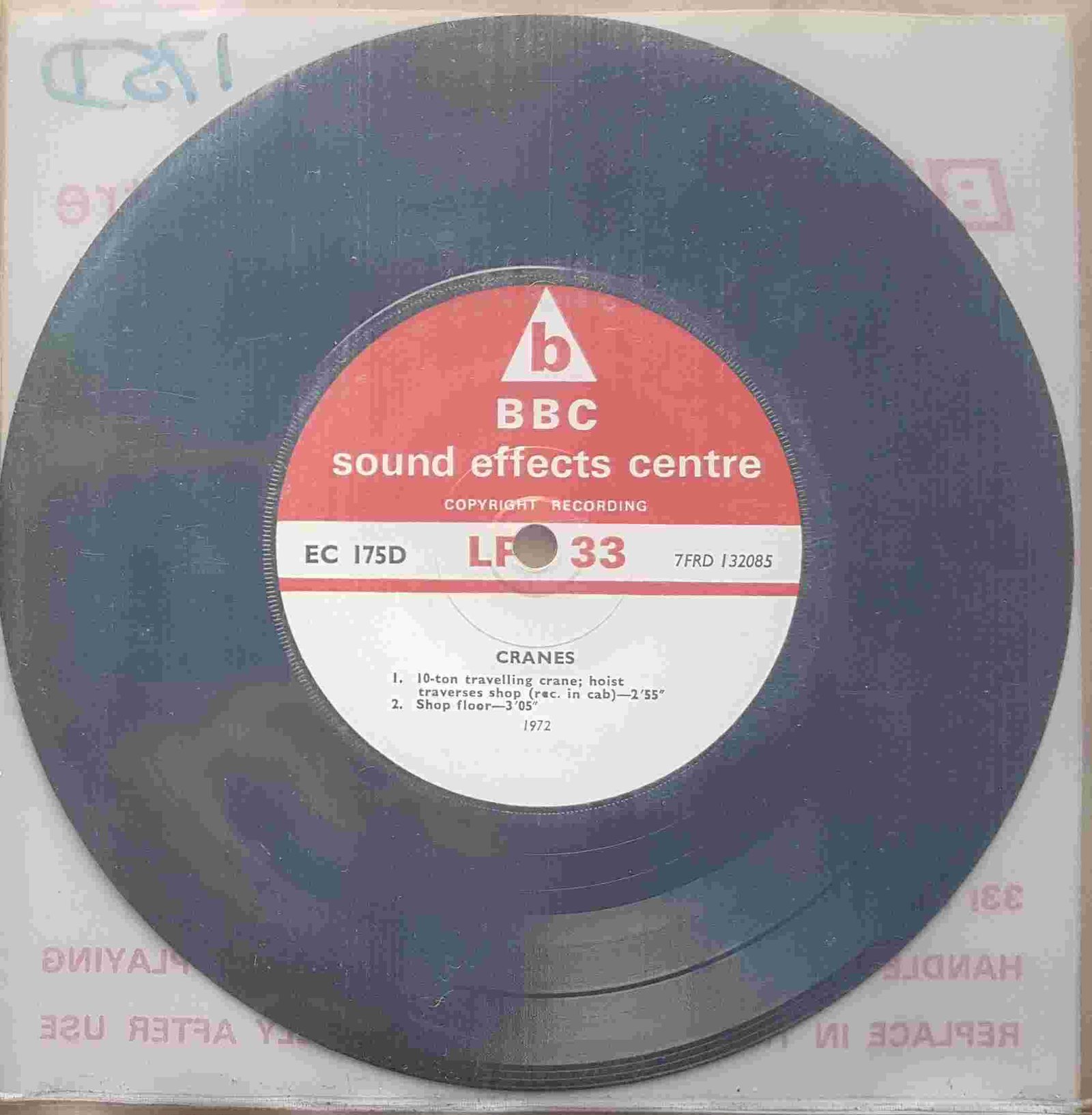 Picture of EC 175D Cranes by artist Not registered from the BBC records and Tapes library